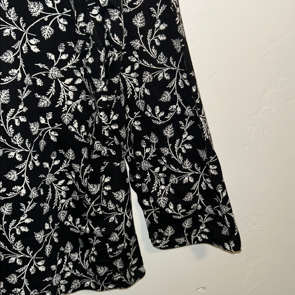 Croft & Barrow 3X The Classic Long Sleeve Crewneck Cotton Leaf Pattern Tee - Picture 8 of 16